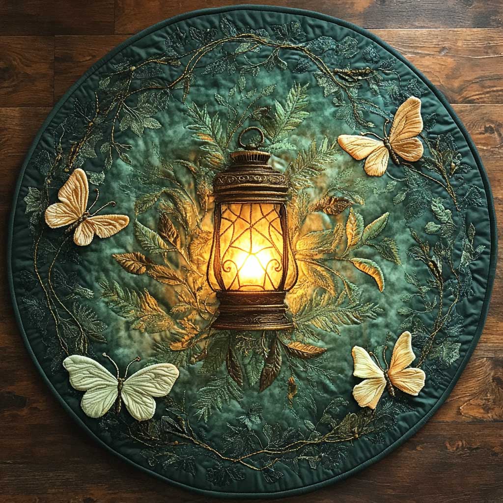 Enchanted Lantern WN2305028CL Quilted Round Mat