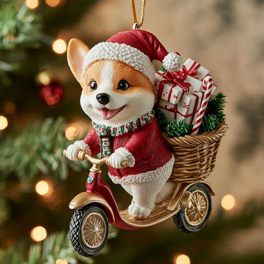 Holiday Pup CP2411093CL Christmas Ornament