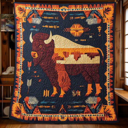 Native American Bison WP1302007CL Quilt