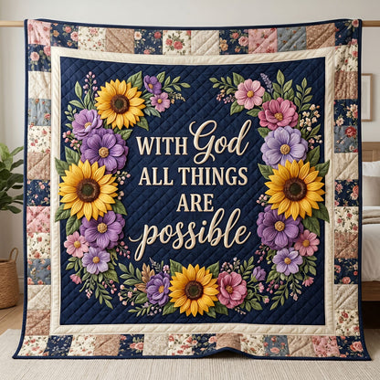 With God All Things WN1404007CL Quilt