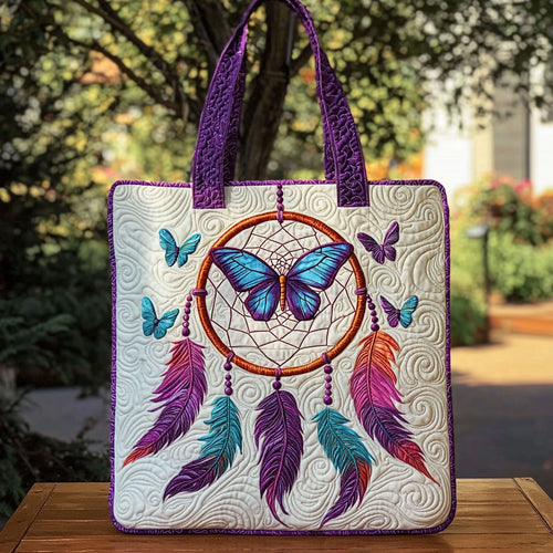 Dreamcatcher Butterfly QA0412006CL Quilted Tote Bag