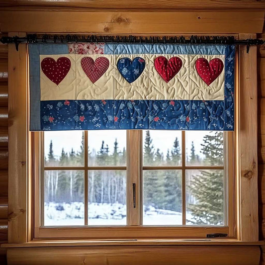 Garden Of Hearts WN1403104CL Quilted Valance