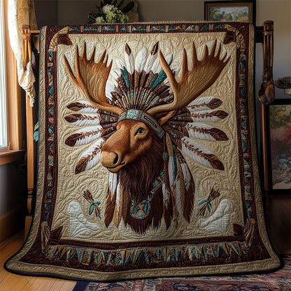 Tribal Moose WN1102034CL Quilt