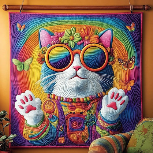 Peaceful Paws Cat KL0901005CL Quilt