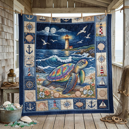 Coastal Turtle Lighthouse WN1805003CL Quilt