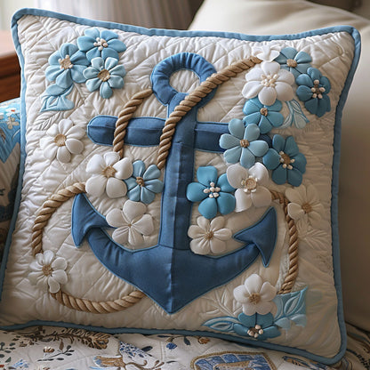 Nautical Anchor CW3004004CL Quilt Pillow Case