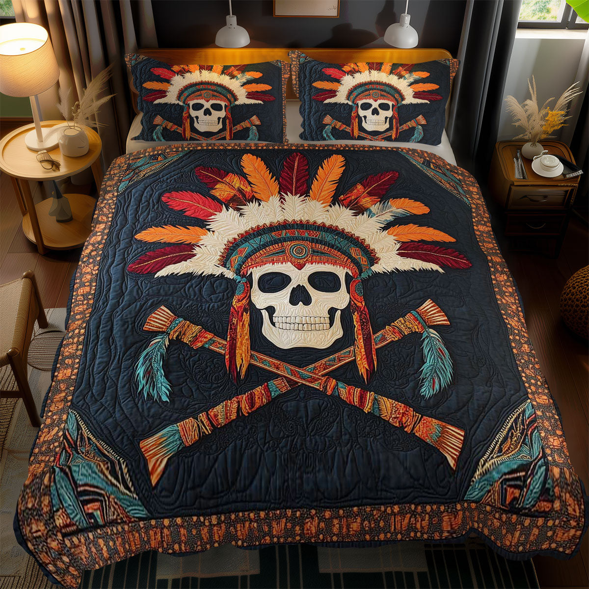 Axes and Skull Legacy WN2101022CL Duvet Cover Set