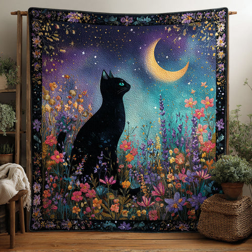 Cat in Flower Garden CW0701016CL Quilt