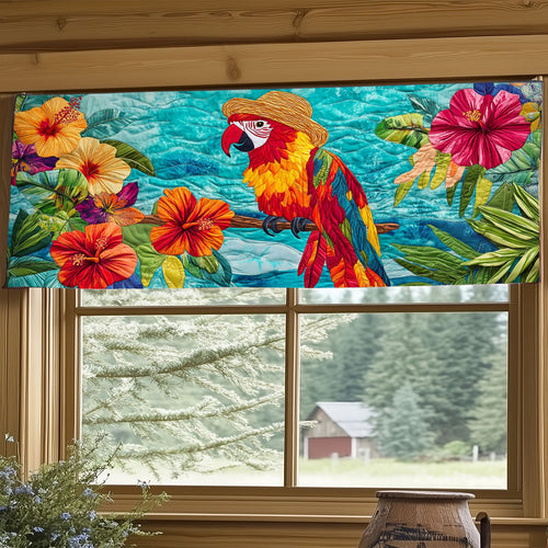 Tropical Macaw WJ0204021CL Quilted Valance
