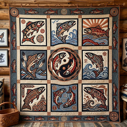 Salmon Spirit Collection WN0906012CL Quilt