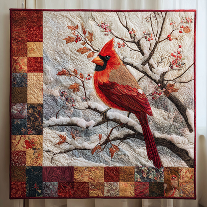 Winter Cardinal XR1201016CL Quilt