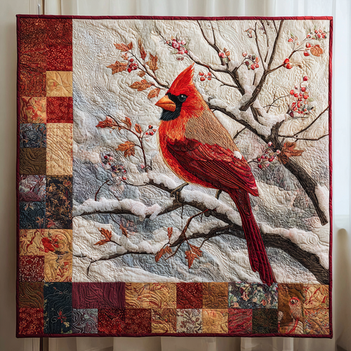 Winter Cardinal XR1201016CL Quilt