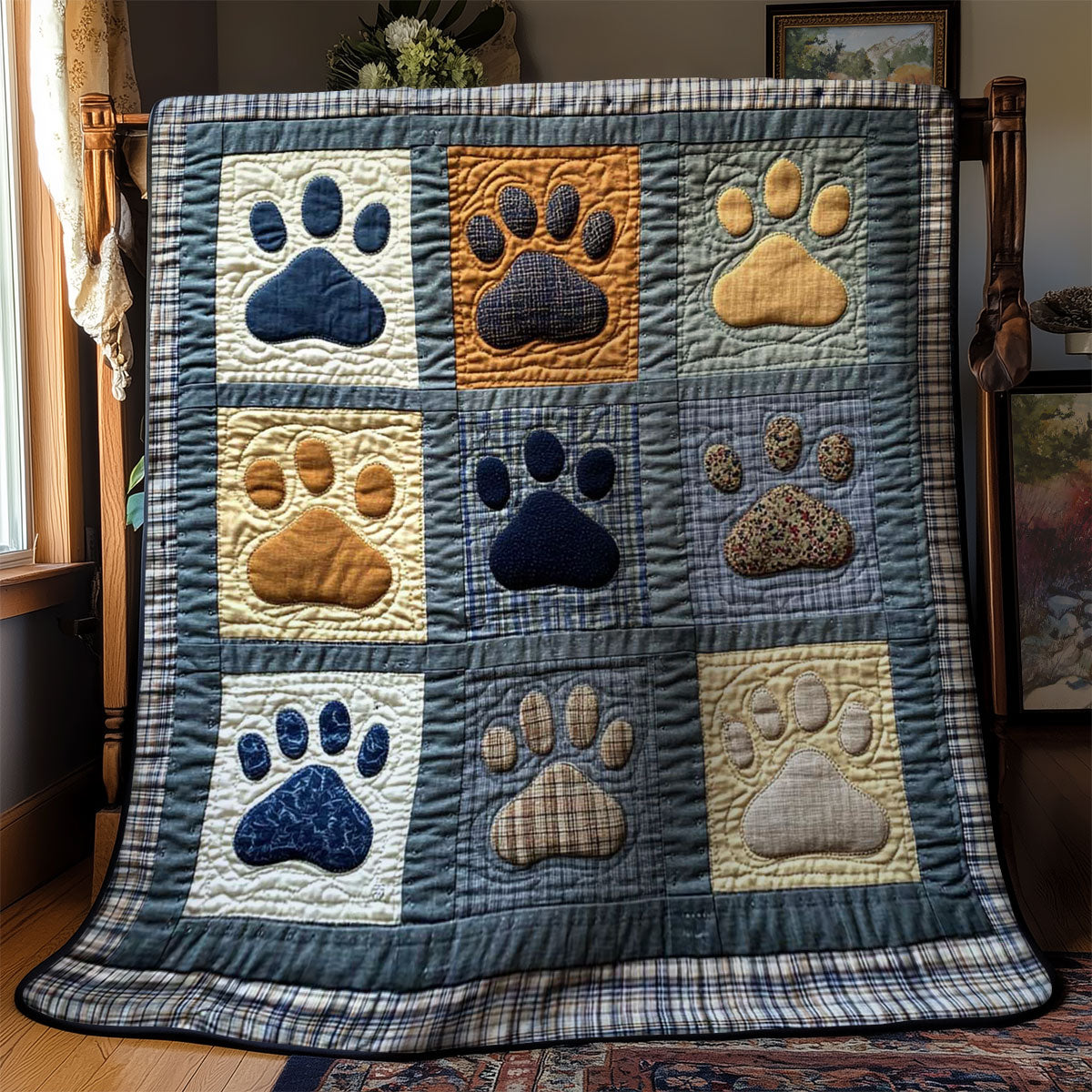 Rustic Dog Tracks WN0701028CL Quilt