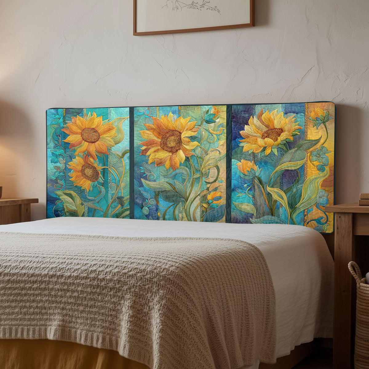 Bloom Sunflower Dream CW2912001CL Quilted Headboard Slipcover