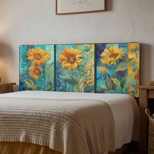 Bloom Sunflower Dream CW2912001CL Quilted Headboard Slipcover
