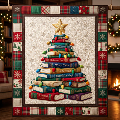 Christmas Book Tree Quilt WN1105002CL Quilt