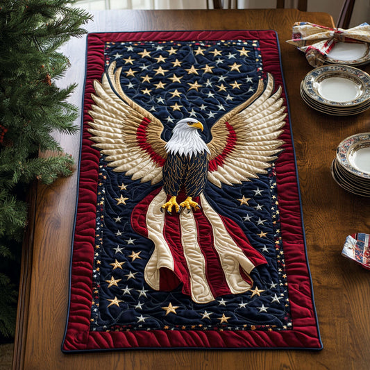 Patriotic Eagle WJ2807036CL Quilted Table Runner