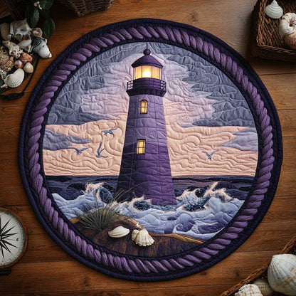 Dreamy Lighthouse WN0304045CL Quilted Round Mat