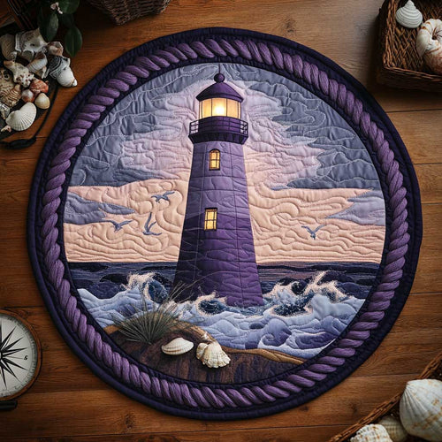 Dreamy Lighthouse WN0304045CL Quilted Round Mat