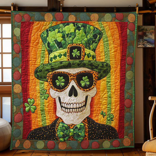 Shamrock Skull WN0701053CL Quilt