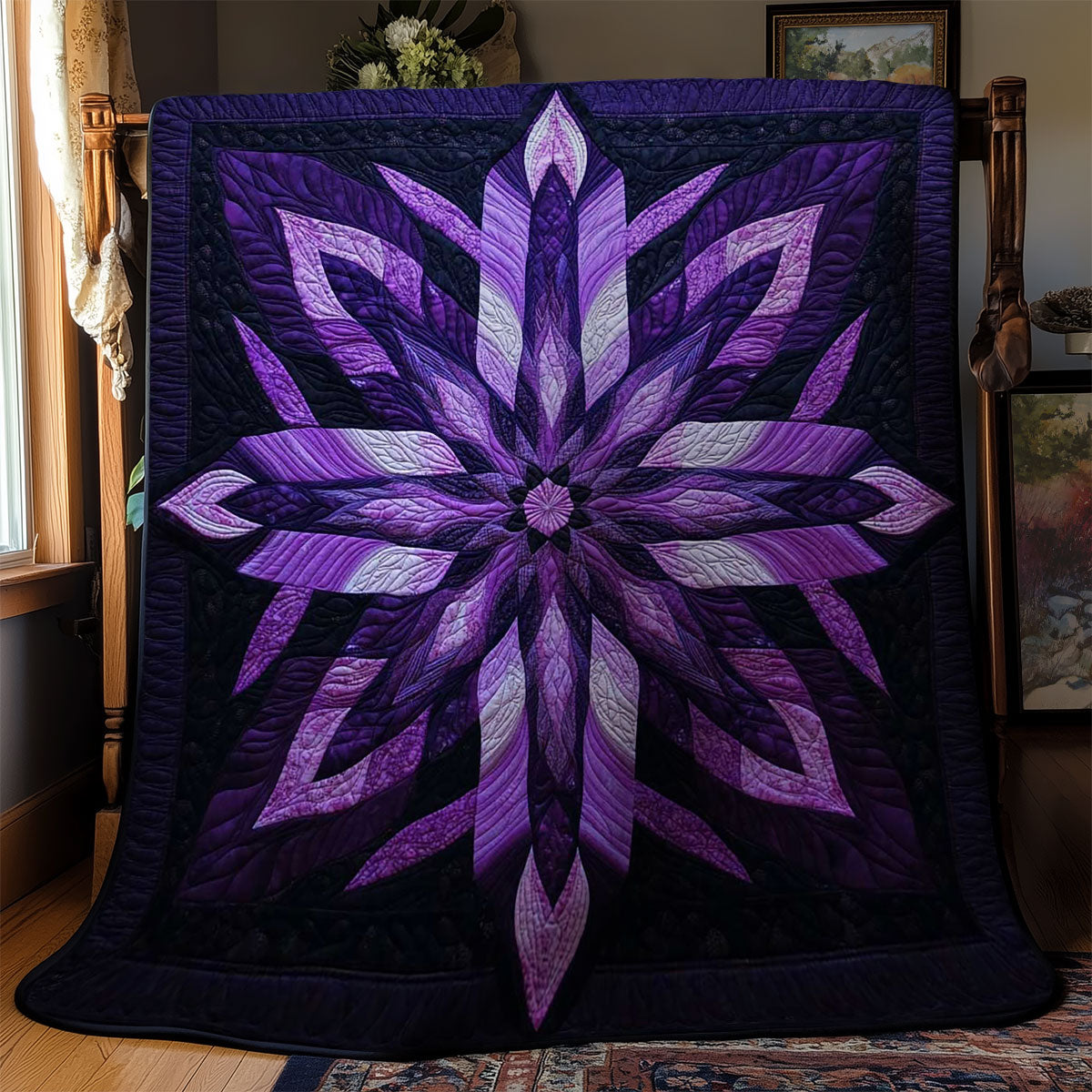 Midnight Flower WN0703015CL Quilt