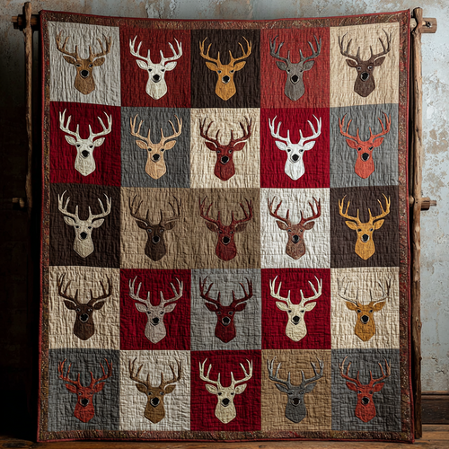 Rustic Antlers XR1201015CL Quilt