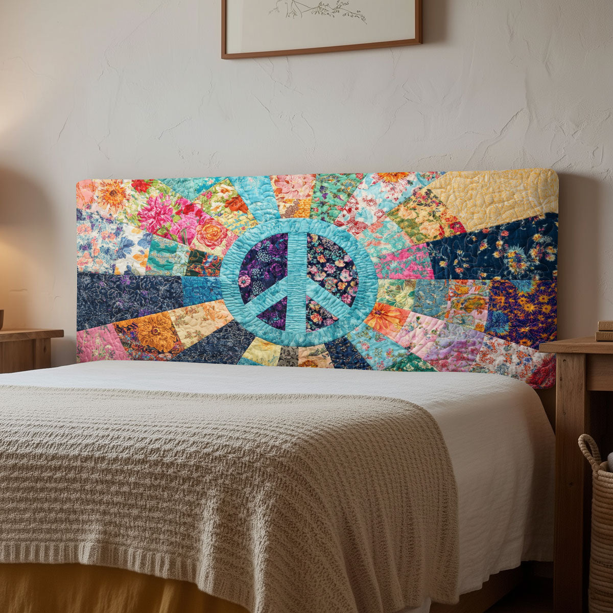 Peace Blossom CW1212038CL Quilted Headboard Slipcover