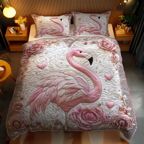 Valentine Flamingo WN0201069CL Duvet Cover Set