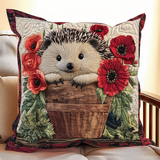 Red Pot Hedgehog CP1604076CL Pillow Case