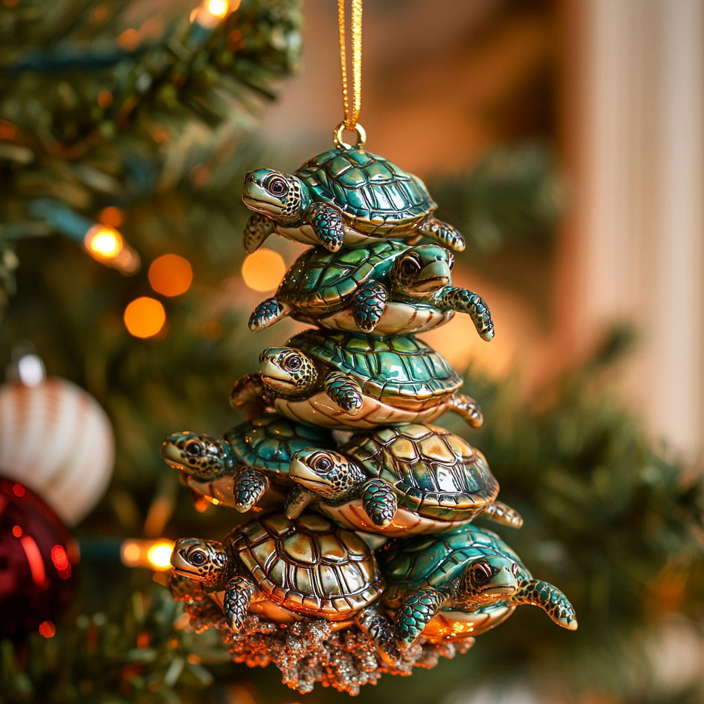 Christmas Turtle CW2010038CL Christmas Ornament