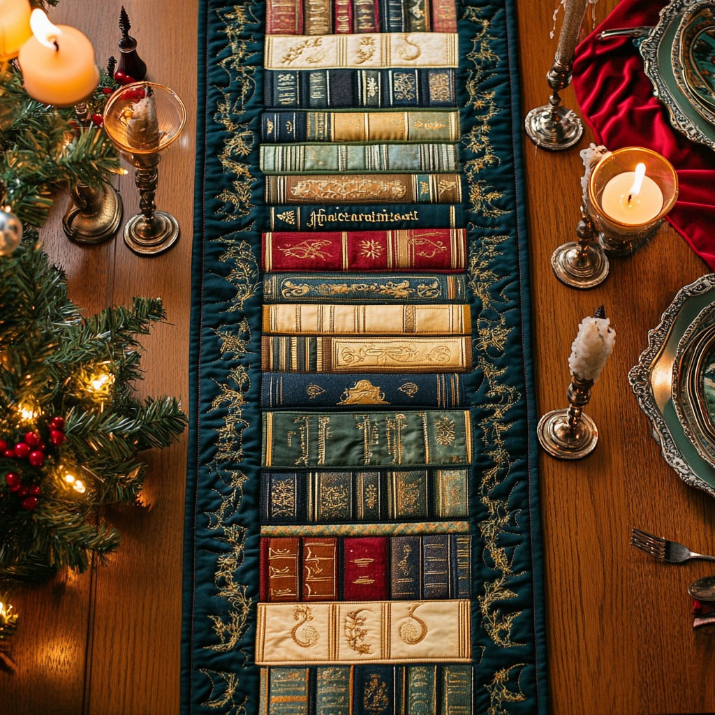 Vintage Books XR1011044CL Quilted Table Runner