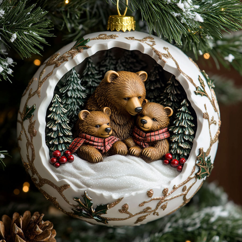 Winter Bear Love CW2410021CL Christmas Ornament