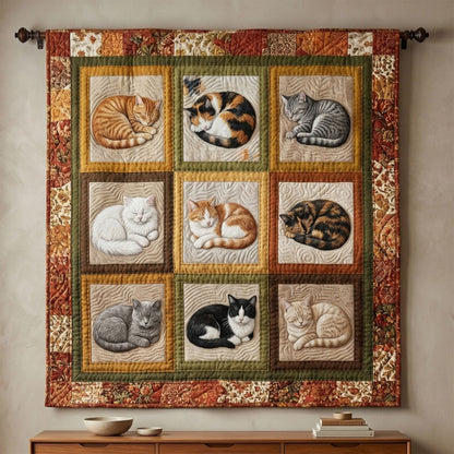 Peaceful Cat Naps WN0904040CL Quilt