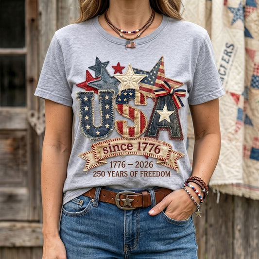 USA Since 1776 – 250 Years Of Freedom Patriotic Heritage WN2906003CL Unisex T-shirt
