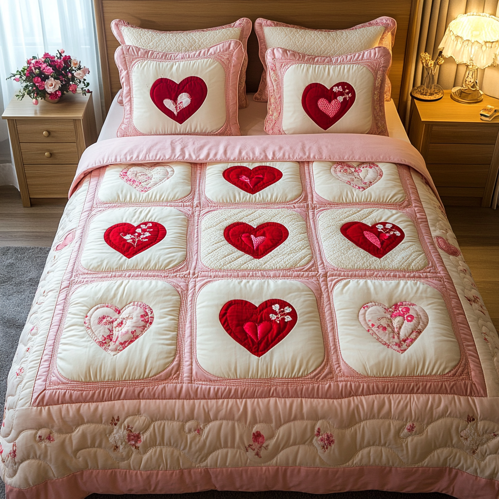 Heart Patterns XR1201002CL Duvet Cover Set