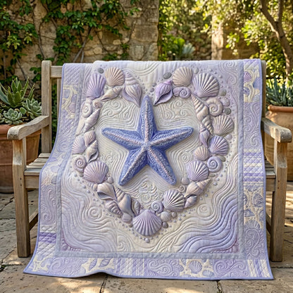 Seashell Heart Starfish WN0705025CL Quilt