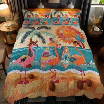 Beachy Flamingo WN2102004CL Duvet Cover Set