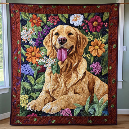 Gardenia Golden Retriever WP0602003CL Quilt