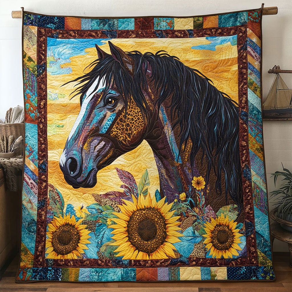 Horse Warm Horizon WN1201058CL Quilt