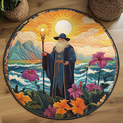 Island Sorcerer Sunset WJ0307038CL Quilted Round Mat