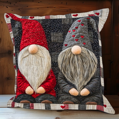 Heartfelt Gnomes CP1301055CL Quilt Pillow Case