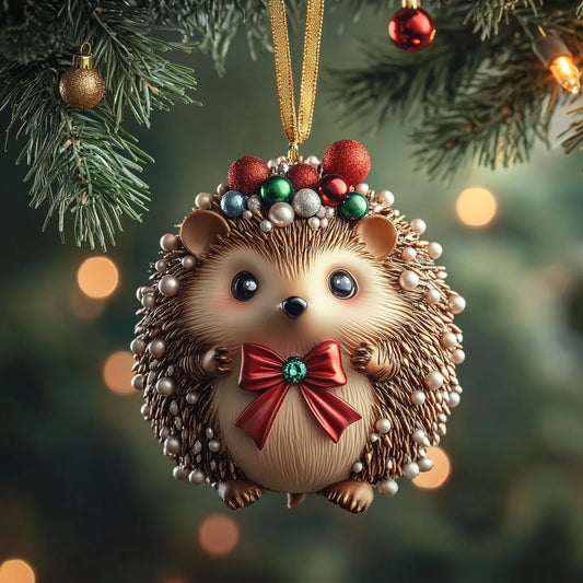 Hedgehog Holiday Magic WN0912015CL Christmas Ornament