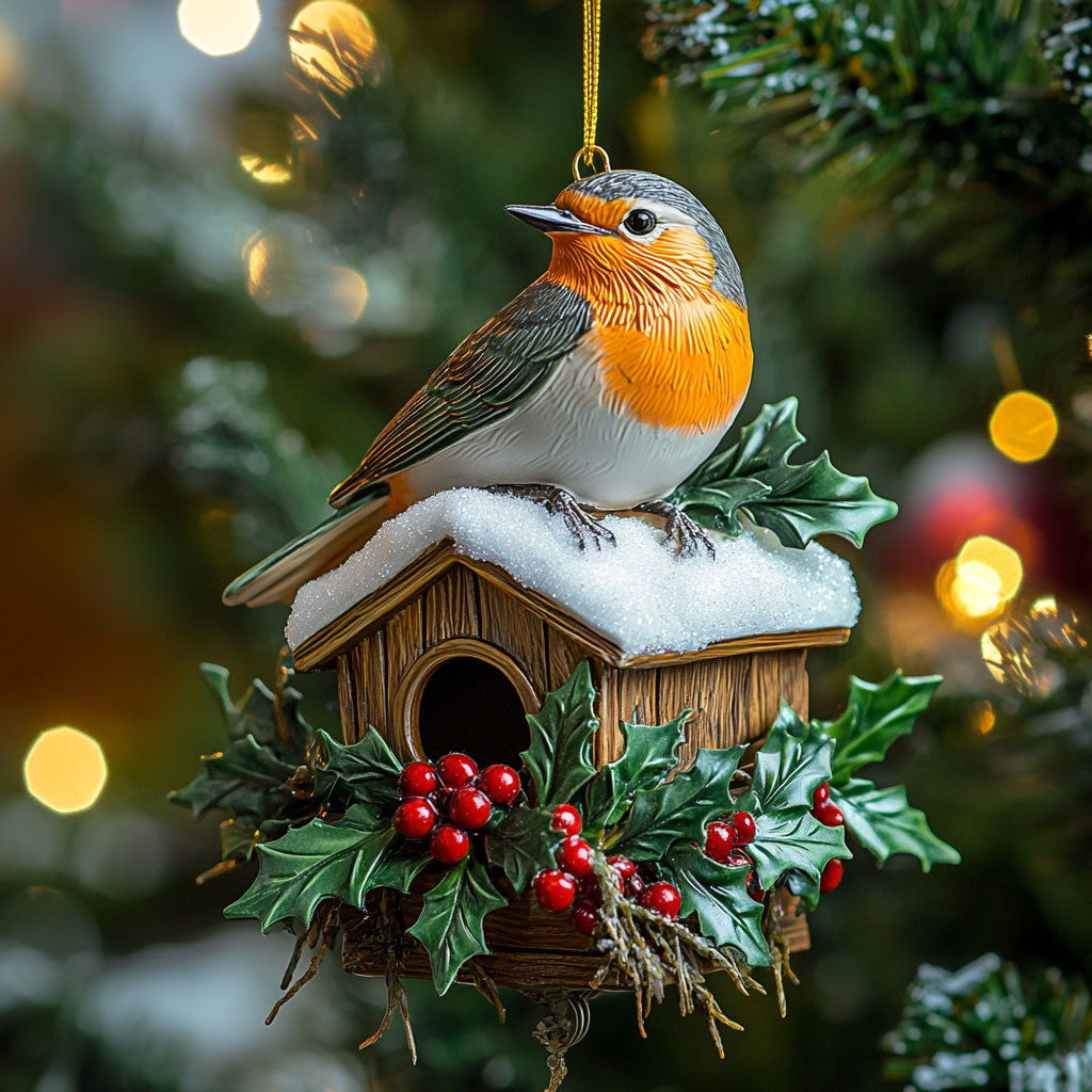 Frost Cottage European Robin WN2810034CL Christmas Ornament