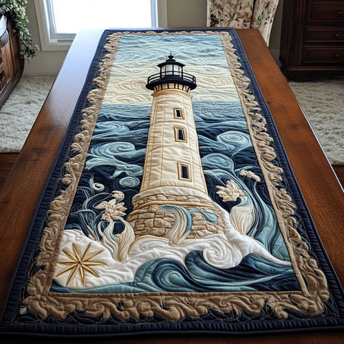 Seafarer Path CP1601064CL Quilted Table Runner