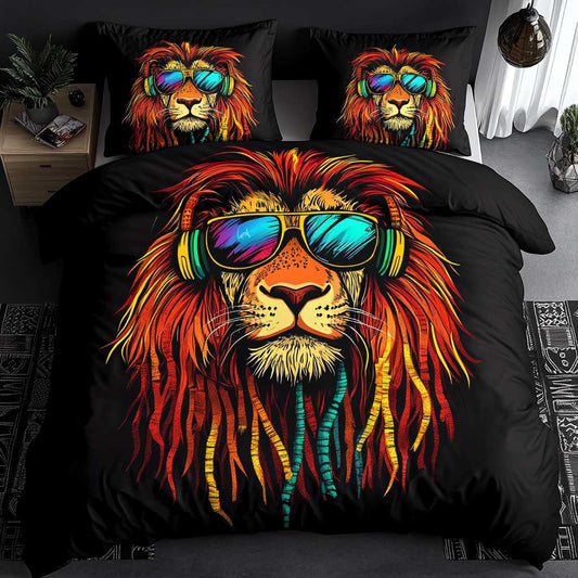 Groovy African Lion WN2402044CL Duvet Cover Set