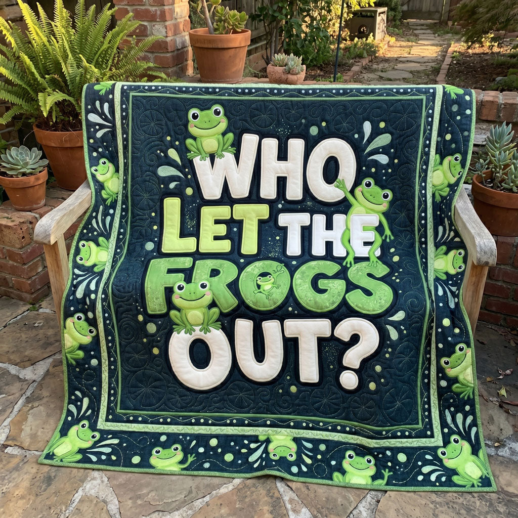 Funny Frog Pun WN0705006CL Quilt