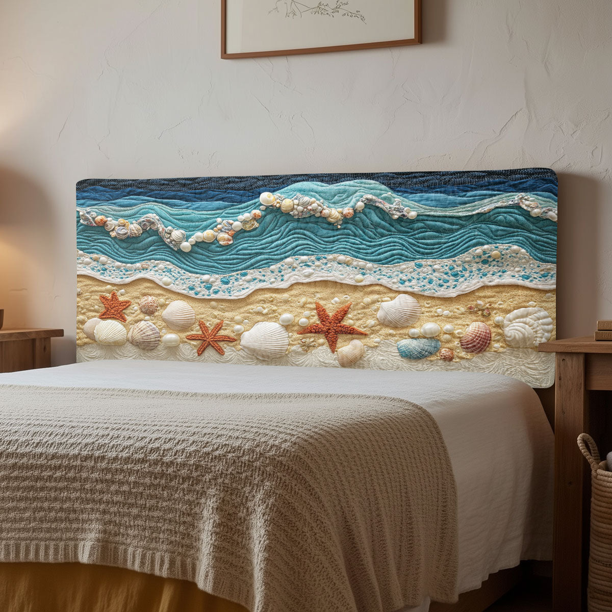 Coastal Harmony CW1212010CL Quilted Headboard Slipcover