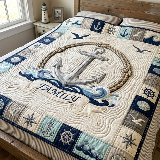 Coastal Family Harbor WN2605004CL Quilt