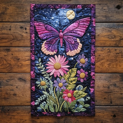 Night Purple Butterfly WP0505036CL Quilted Table Runner