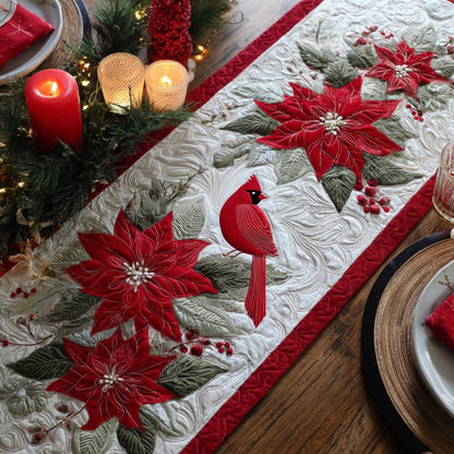 Crimson Miracle XR0410040CL Quilted Table Runner